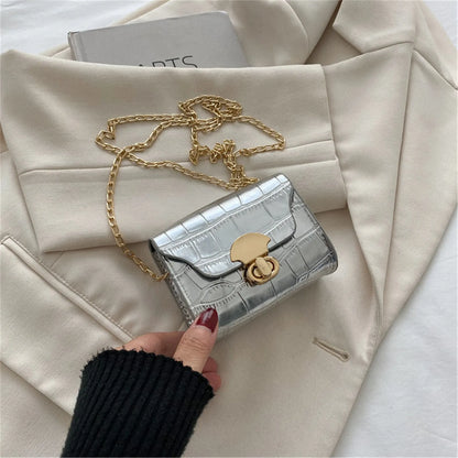 Korean Style Leather Bag Chain Mini Cross body Shoulder Bag