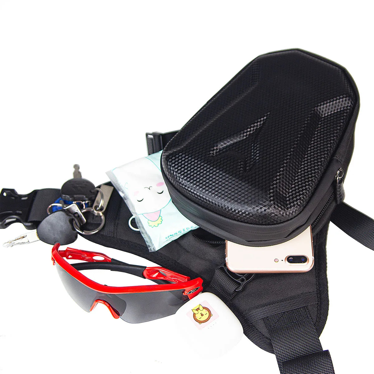 Motorcycle leg bag, waterproof rider waist bag, cycling bike