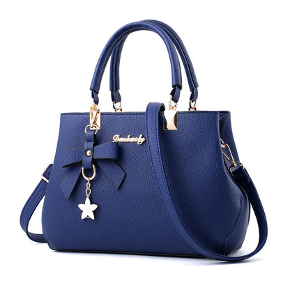 Elegant Women Hand Bags with flower pendant