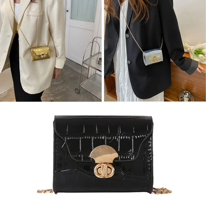 Korean Style Leather Bag Chain Mini Cross body Shoulder Bag