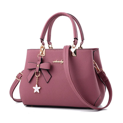 Elegant Women Hand Bags with flower pendant